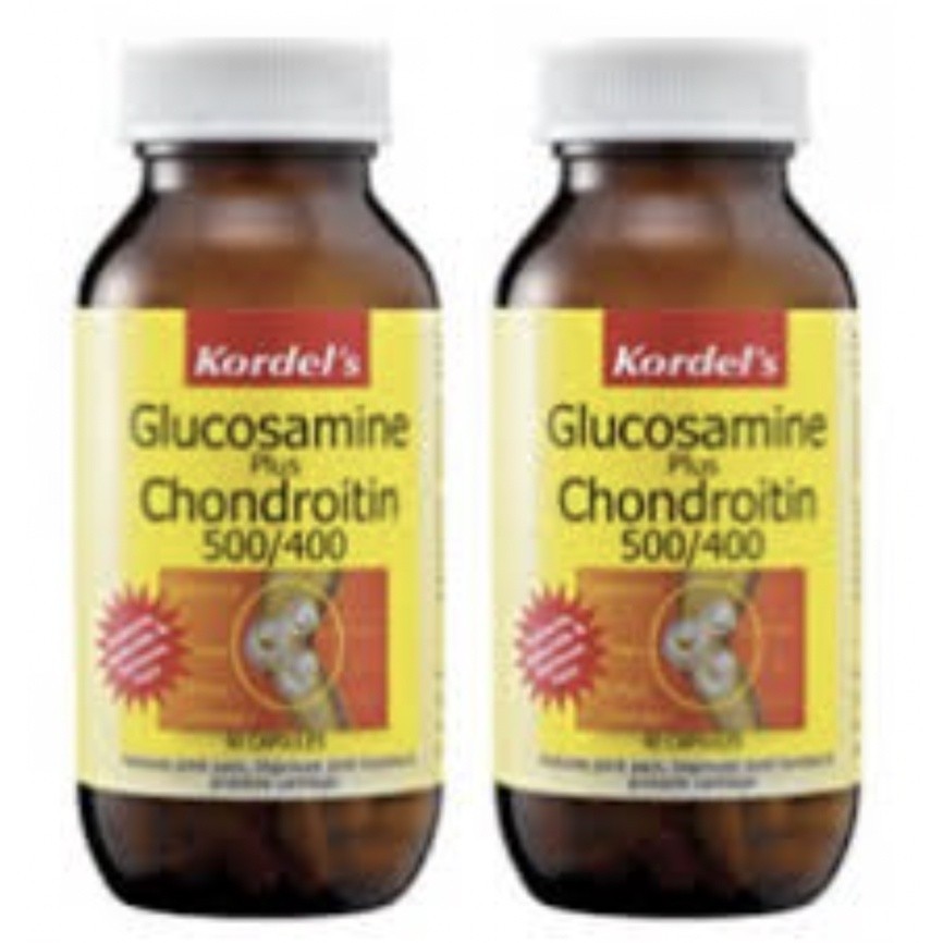 KORDEL’S GLUCOSAMINE PLUS CHONDROITIN 500/400MG CAPS 90S PACKOF2