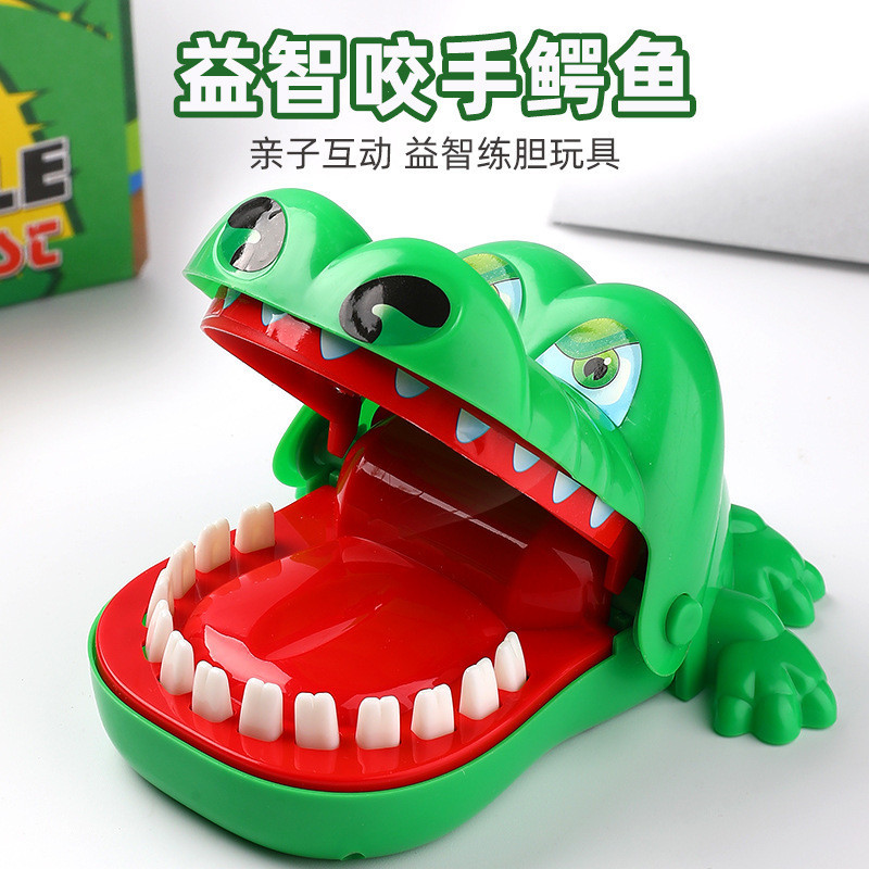 Large Crocodile Finger Biting Toy Shark Tooth Extraction Game Hand ...