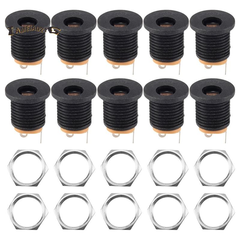 ECSiNG 4-Pack 8mm To 2.1x5.5mm Female DC Power Cable With Inline Rocker Switch – 32.5cm, 5-12V, 2A, 22AWG – For LED Lights, Routers, Cabinet Lights
