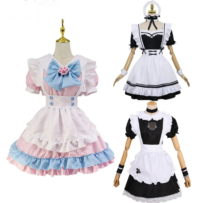 Belle Women Maid Dress Party Carnival Halloween Cosplay Costume