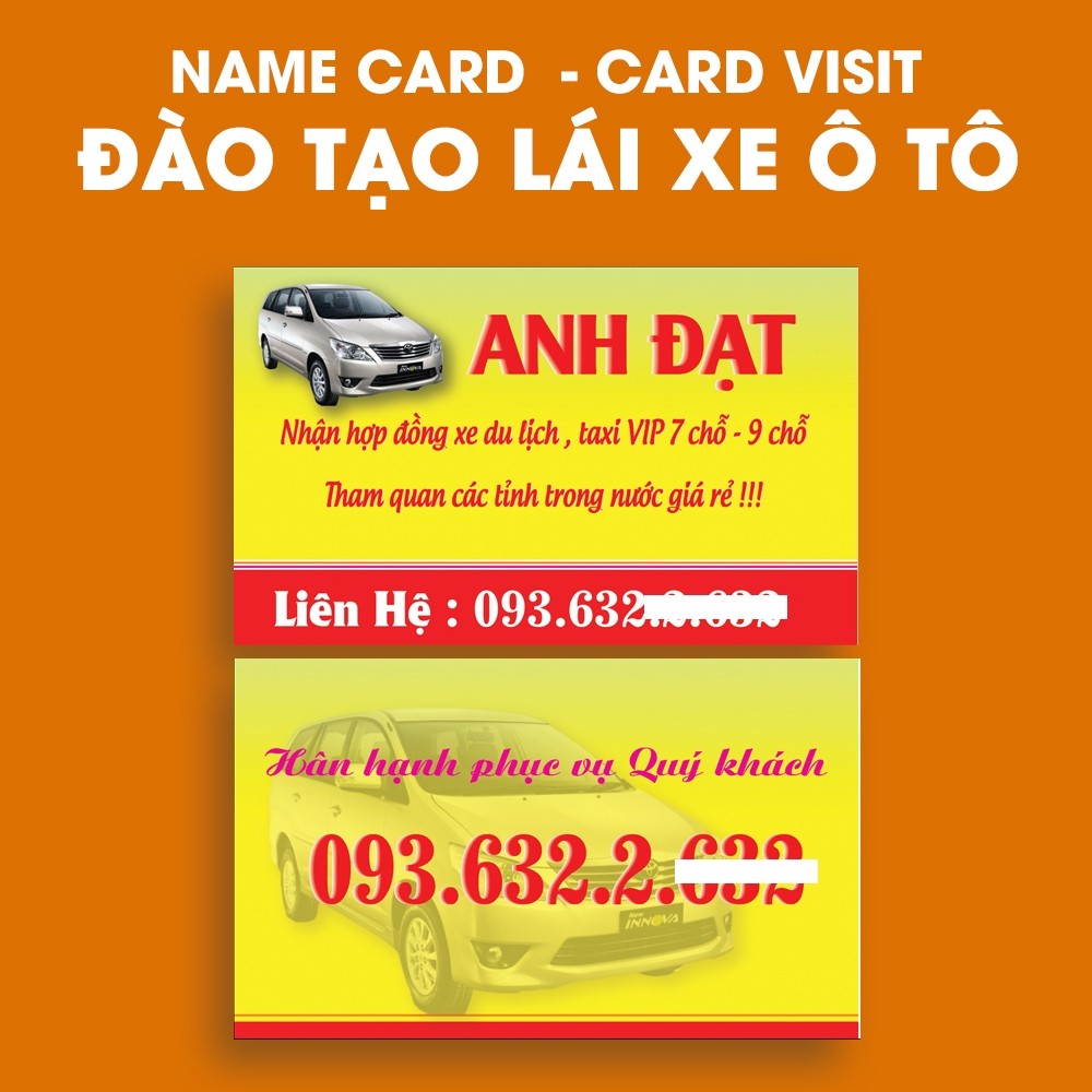 Print Business Card Visit Card | Name Card FOR TRAVEL CAR RENTAL ON ...