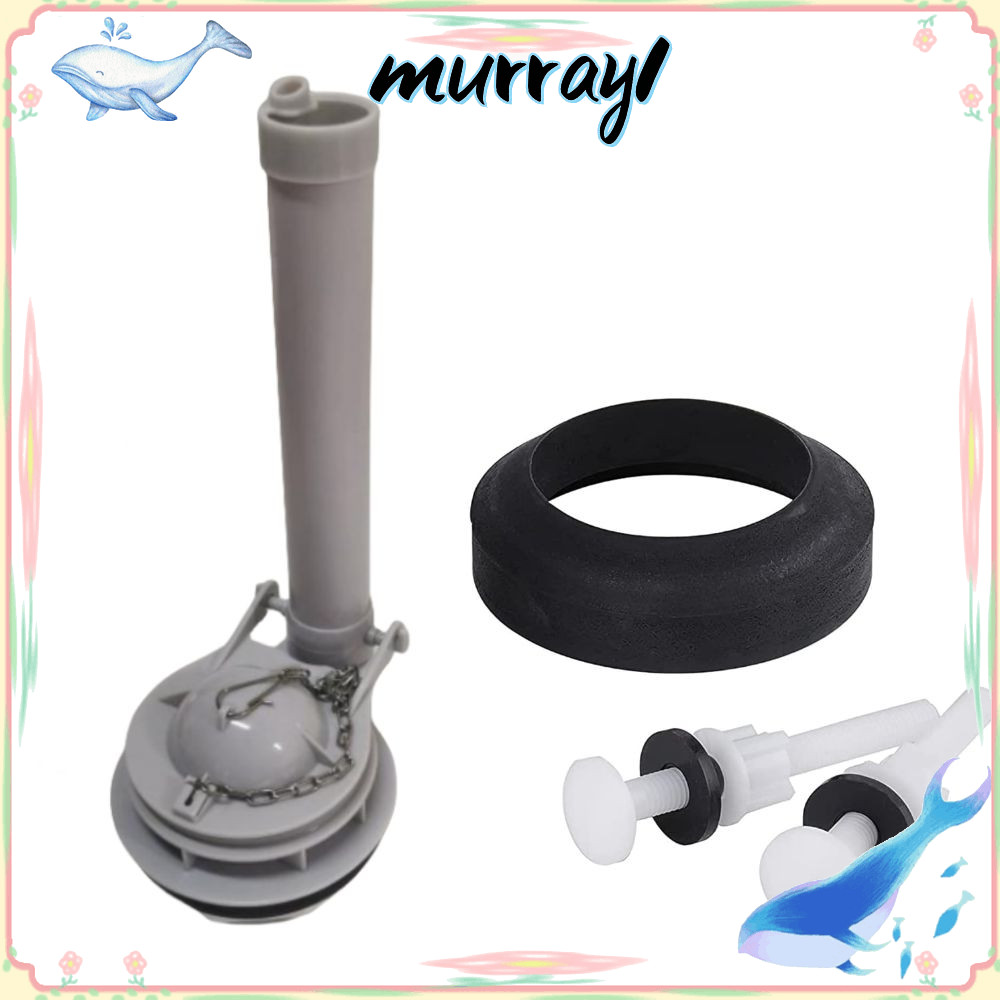 MURRAY1 Toilet Tank Part, ABS Steel White Toilet Flush Valve, High Performance Commode Repair
