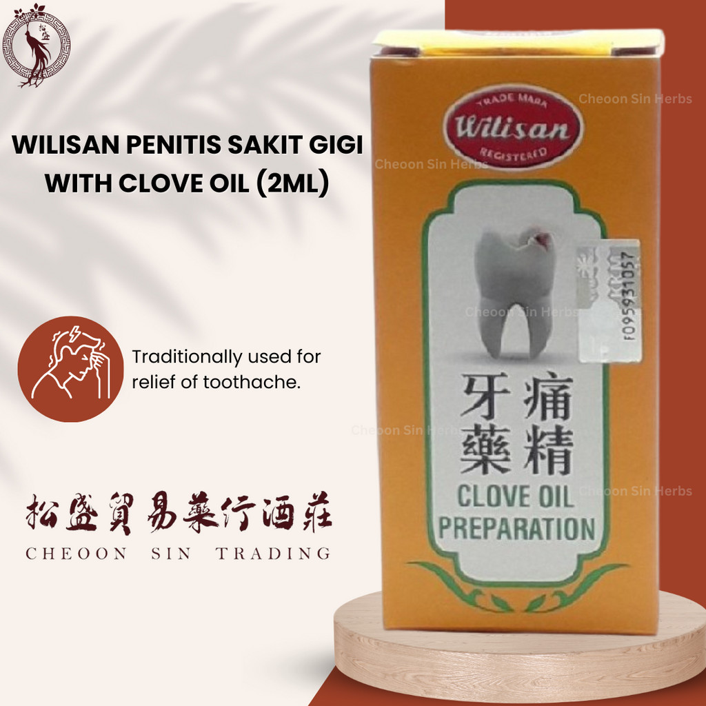 Wilisan Clove Oil Preparation / Penitis Sakit Gigi (2ml) Shopee Malaysia