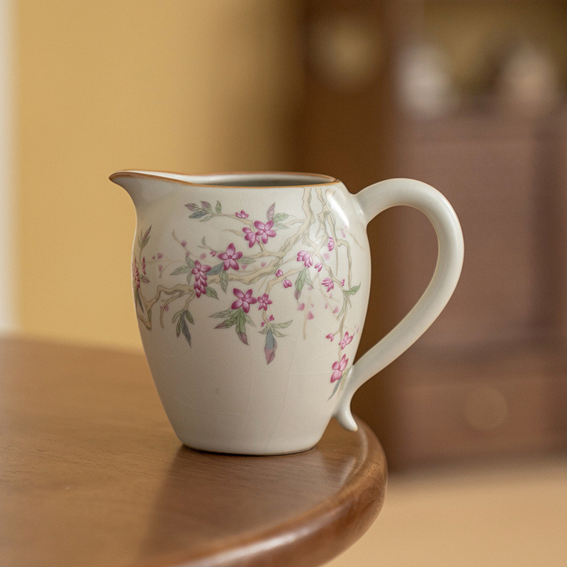 Beige Ru Kiln Peach Blossom Tea Sea Ceramic Kung Fu Tea Set Slices ...
