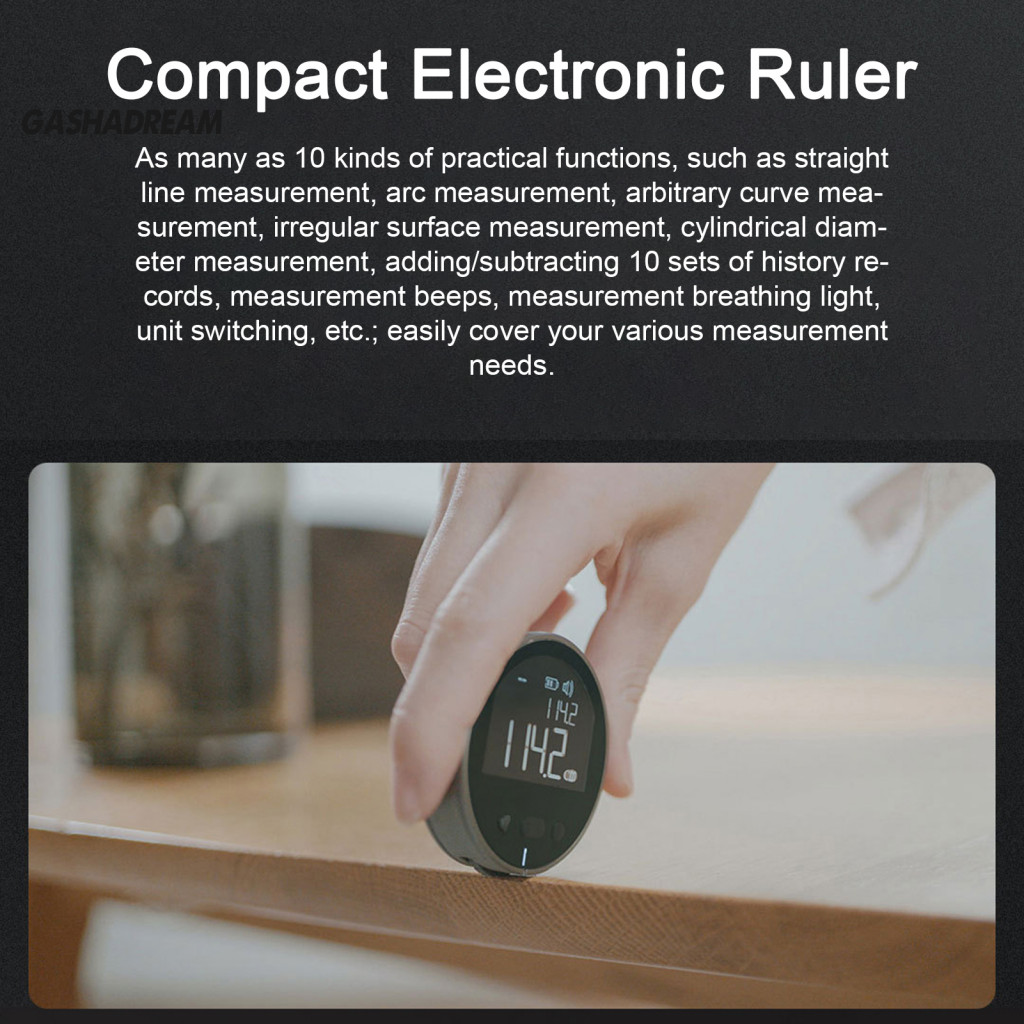 (gashadream) Compact Electronic Ruler Electric Gauge High Precision ...