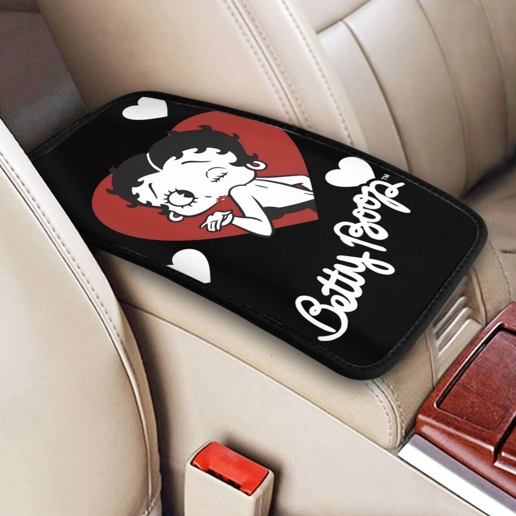 Betty Boop Car armrest cover car center console mat armrest box mat car interior decoration Shopee Malaysia