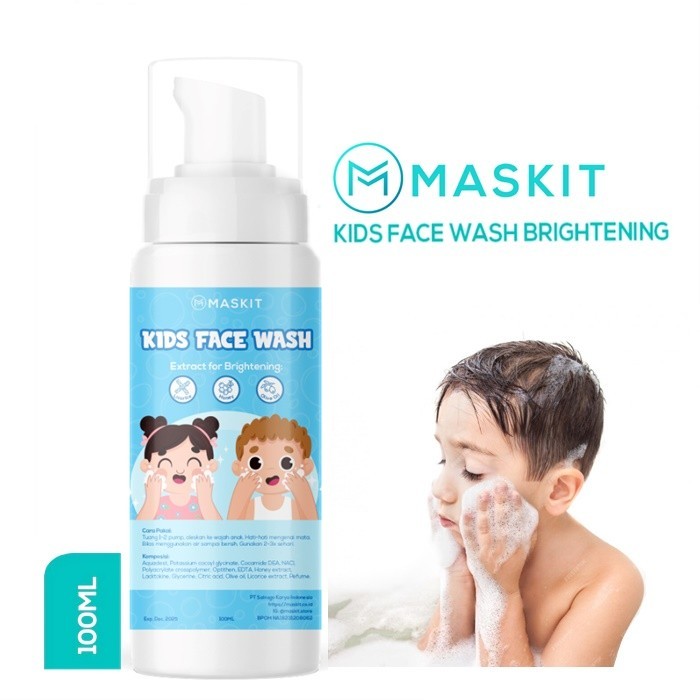 Maskit Kids Baby Foaming Face Wash Brightening Sabun Cuci Muka Foam Anak Bayi Olive Oil Honey Extract Shopee Malaysia