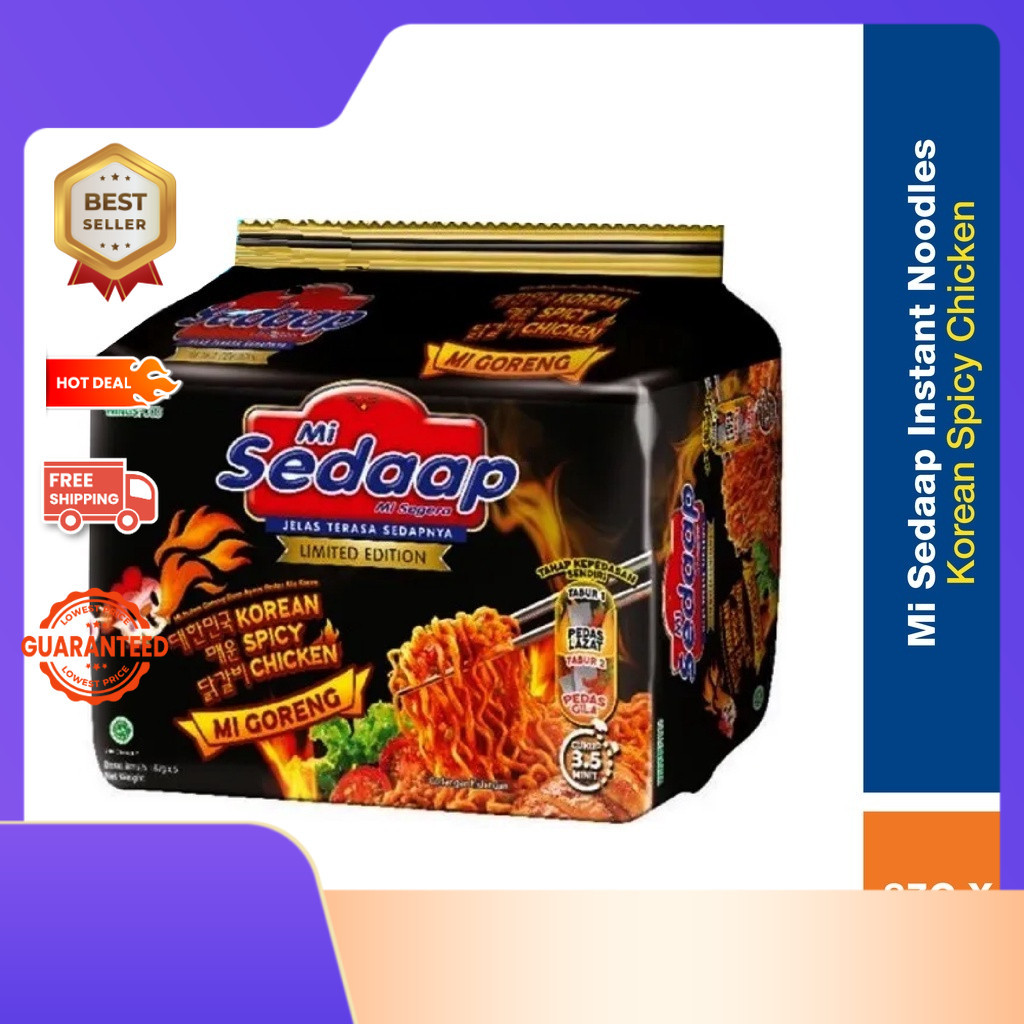 MI SEDAAP™ Korean Spicy Goreng 87GM X 5' | Shopee Malaysia