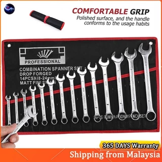 10pcs Metric 5.5mm-32mm Spanner Set Double Ended Wrench Tool Steel