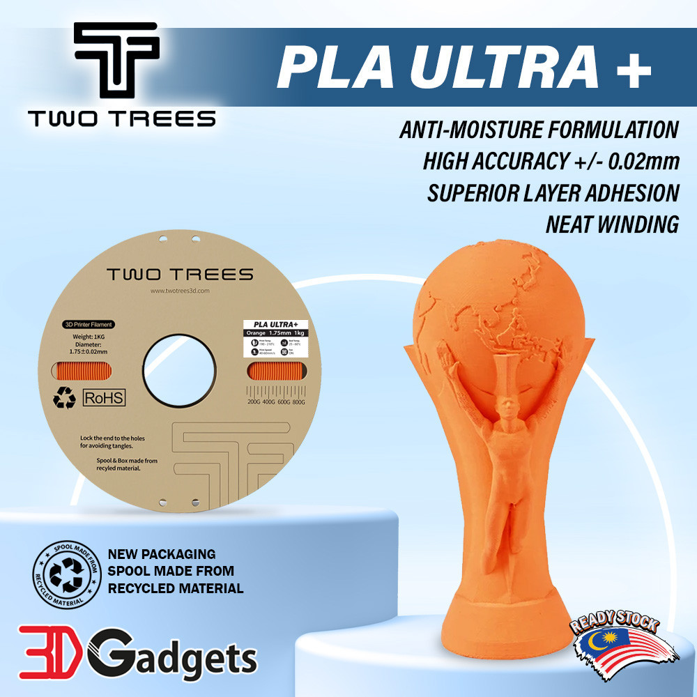 Two Trees PLA Ultra + 1.75mm Diameter 1KG for FDM 3D Printer Bambu Lab ...