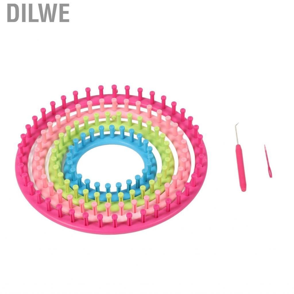 Dilwe Round Knitting Looms Set DIY Loom Tool Kit For ScarvesHats Socks ...