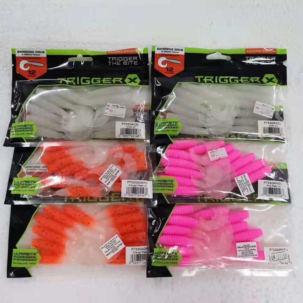 Trigger X Swimming Grub 10CM | Shopee Malaysia