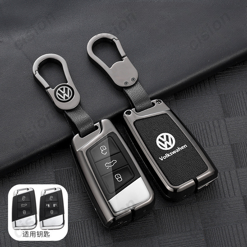 Custodia In Silicone Per Chiave Auto KEYLESS – Per VW Passat B8, Arteon, Skoda Kodiaq (Nero, Con TAG)