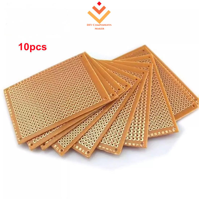 10 Pack 9x15cm FR4 Prototype Paper PCB Boards – DIY Universal Circuit Boards