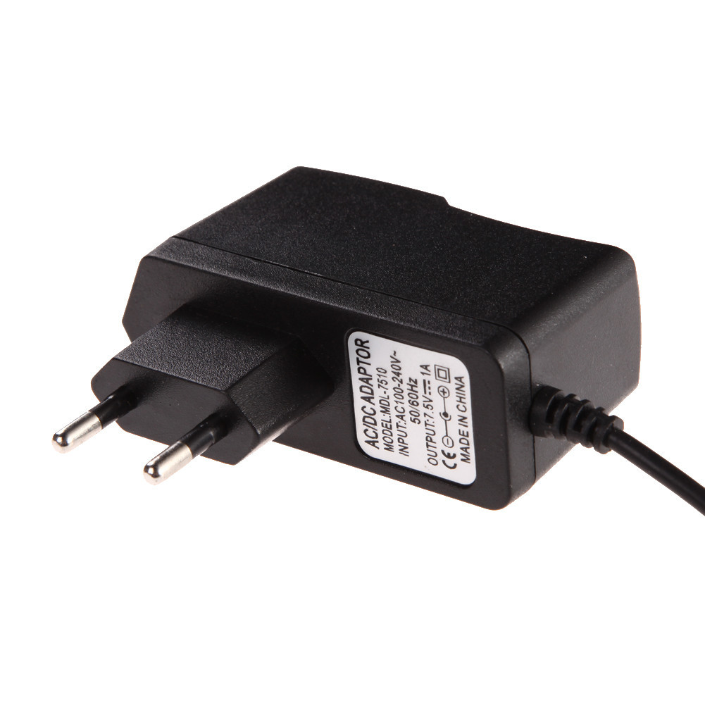 7.5V 1A DC For 300mA 500mA 1A AC Adapter Power Supply Charger OD