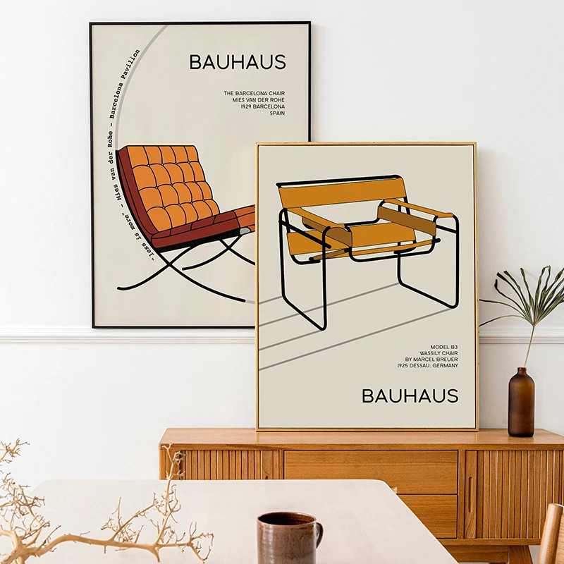 Geometric Bauhaus Exhibition Posters Bauhaus Movement Print Minimalist ...