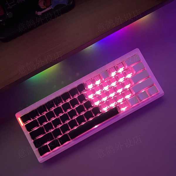 keycaps custom Love Transparent Side Engraved Transparent Keycap OEM ...