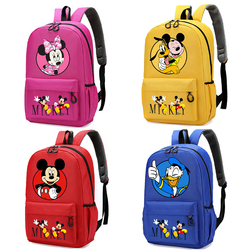 Mickey Minne Mouse backpack Disney elementary school backpack large ...