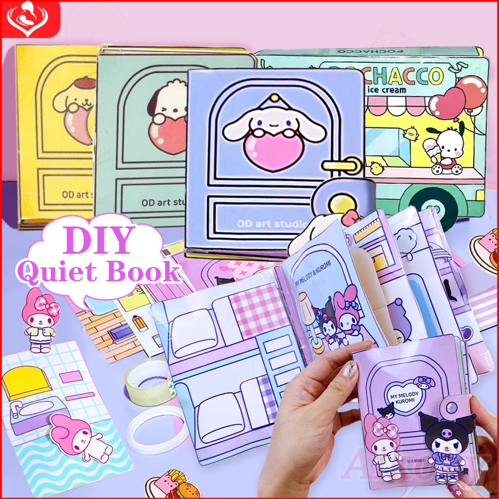 Aikoky Diy Quiet Book Busy Books For Toddlers Quiet Book Sanrio Kuromi
