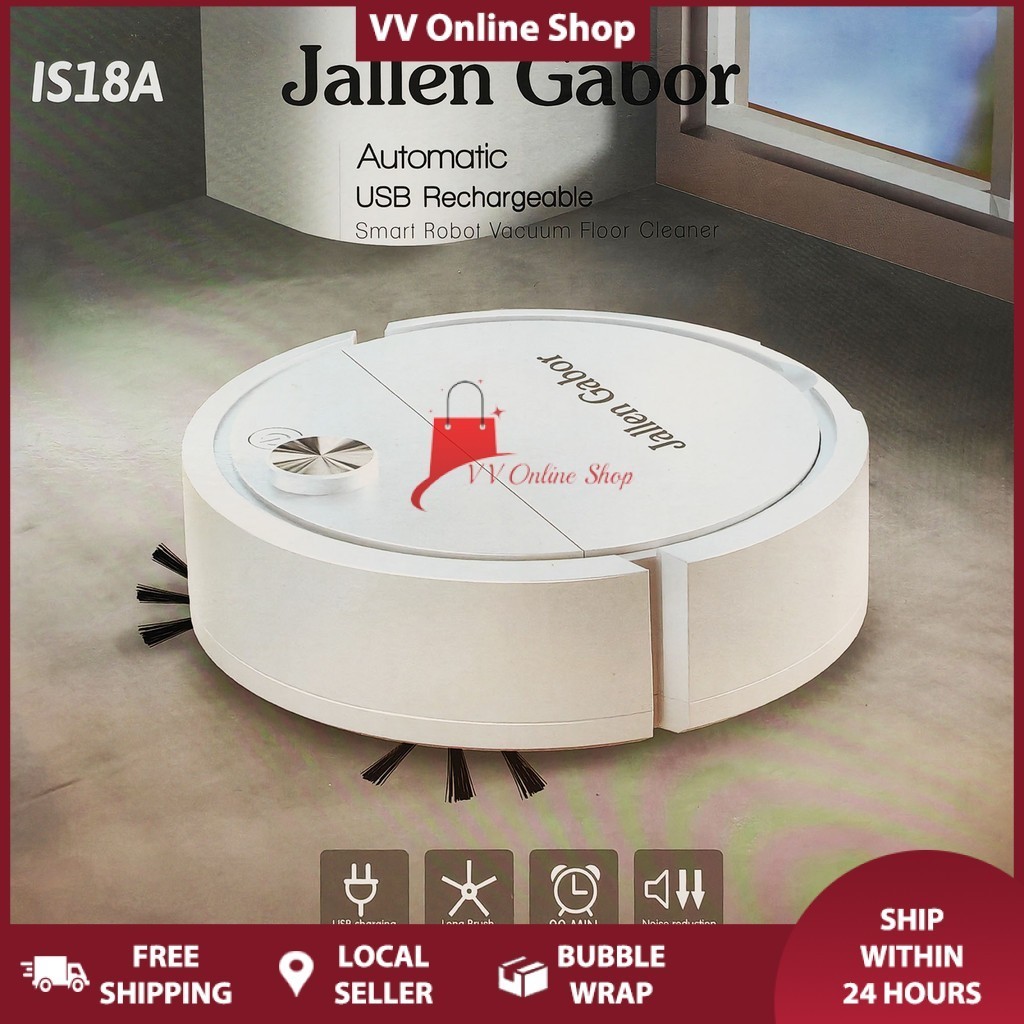 Jallen Gabor IS18A Robotic Smart Vacuum Usb Noise Reduction Rechargable