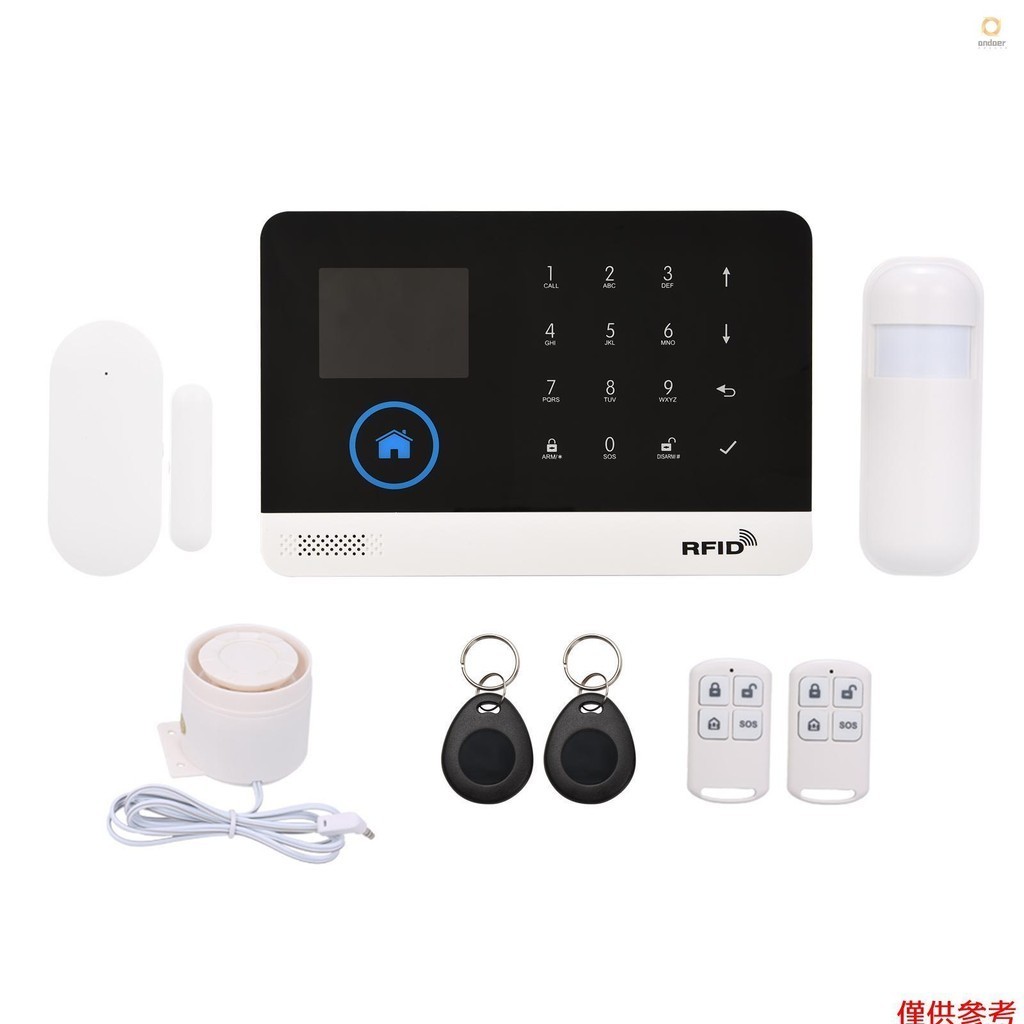 433MHz Wireless WIFI + GSM Autodial Alarm Security System LCD Display