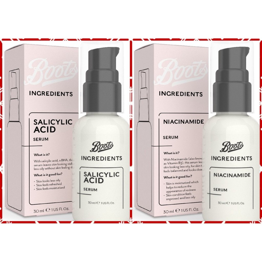 Boots Salicylic Acid Serum And Niacinamide Serum | Shopee Malaysia