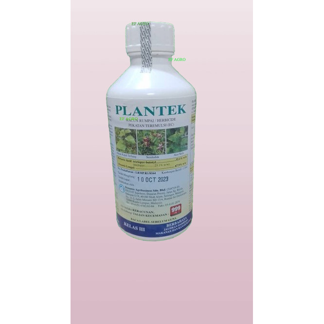 Plantek Herbicide Racun Rumput Triclopyr Butotyl 杀草剂 1l Shopee