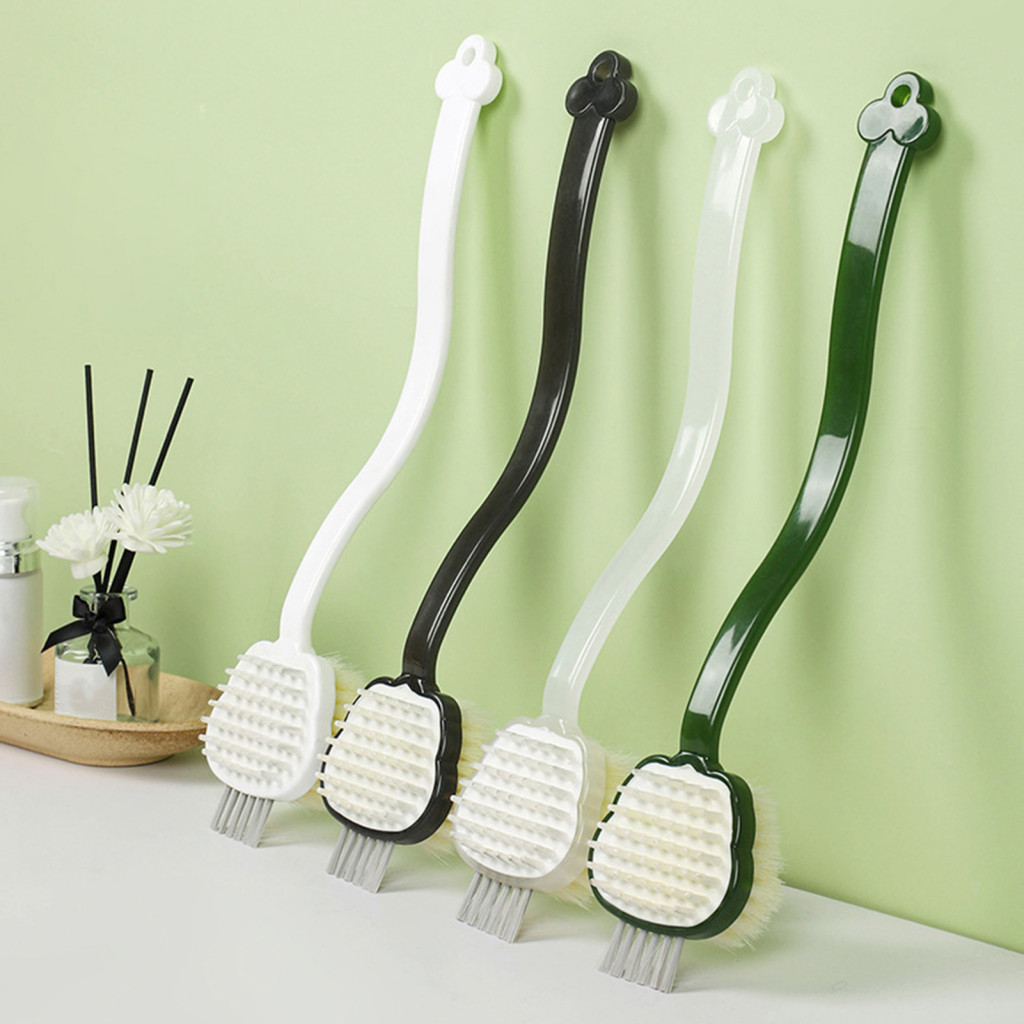 Wave Handle Shower Brush Longhandled Back Brush Long Handle Dualsided