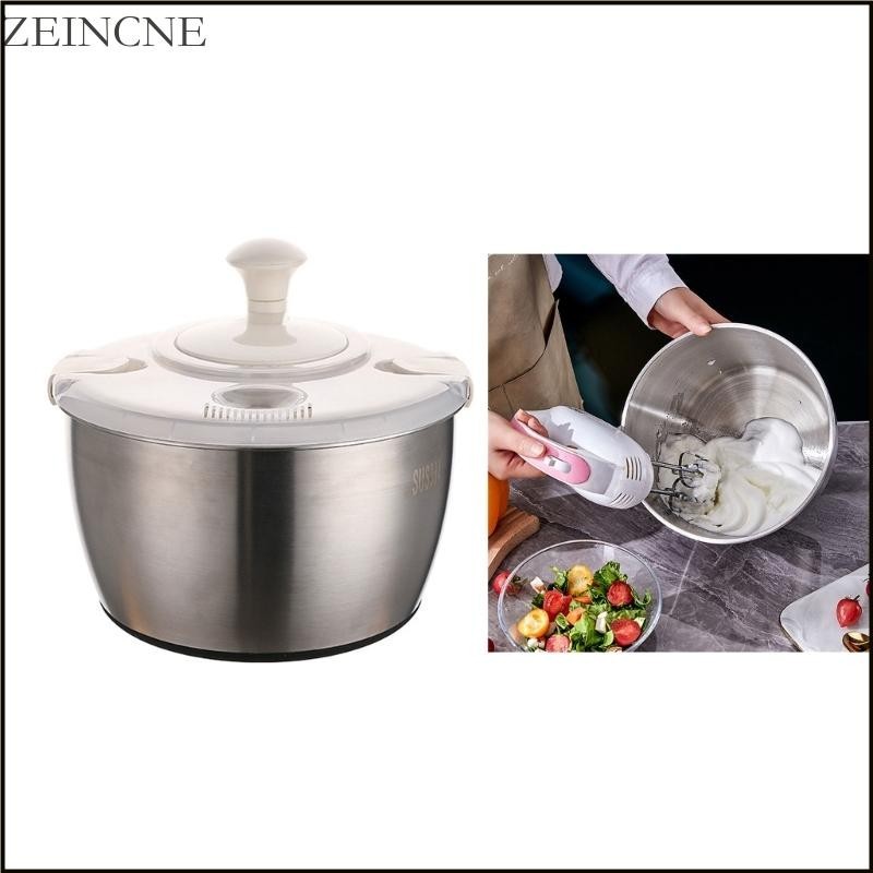 Zein Stainless Steel Salad Spinner Efficientlys Wash and Spin Dry ...