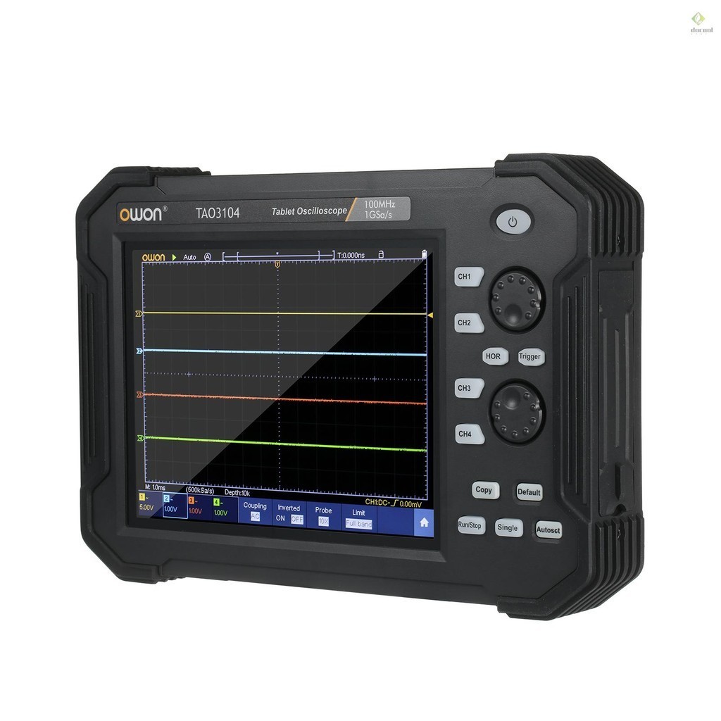 Owon Portable Tablet Digital Oscilloscope TAO3104 8 Inch LCD Touch ...