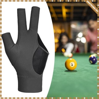 [whstrongmy] 3 Fingers Billiard Glove Left Hand Nonslip Sport Glove 