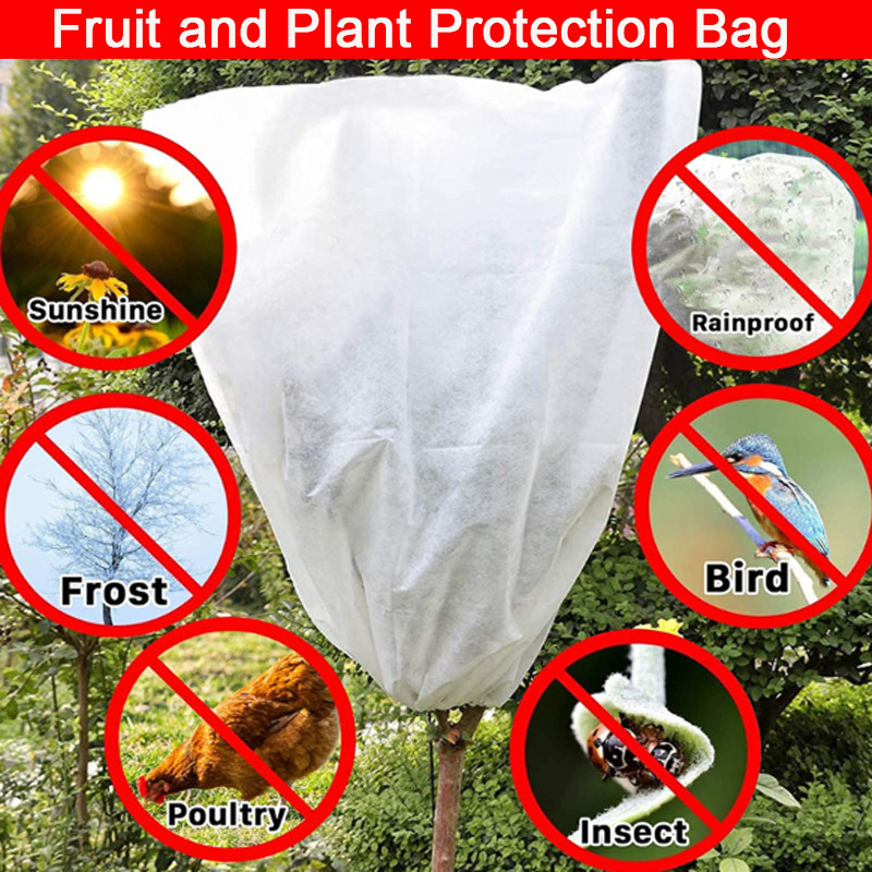 100PCS Fruit Protect Bag Garden Plant Mesh Anti Insect Fly Bird Monkey ...