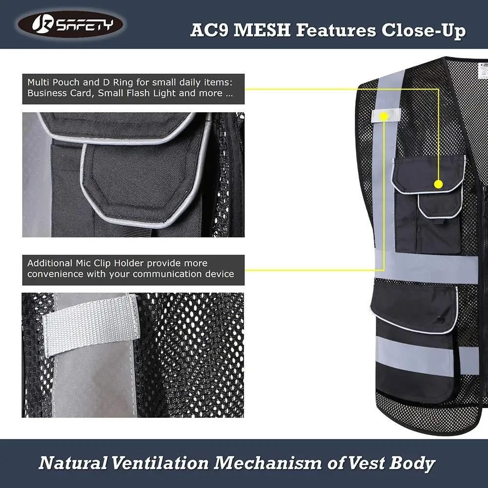 Reflective Safety Vest High Visibility blank XXXL Motorcycle Jacket ...