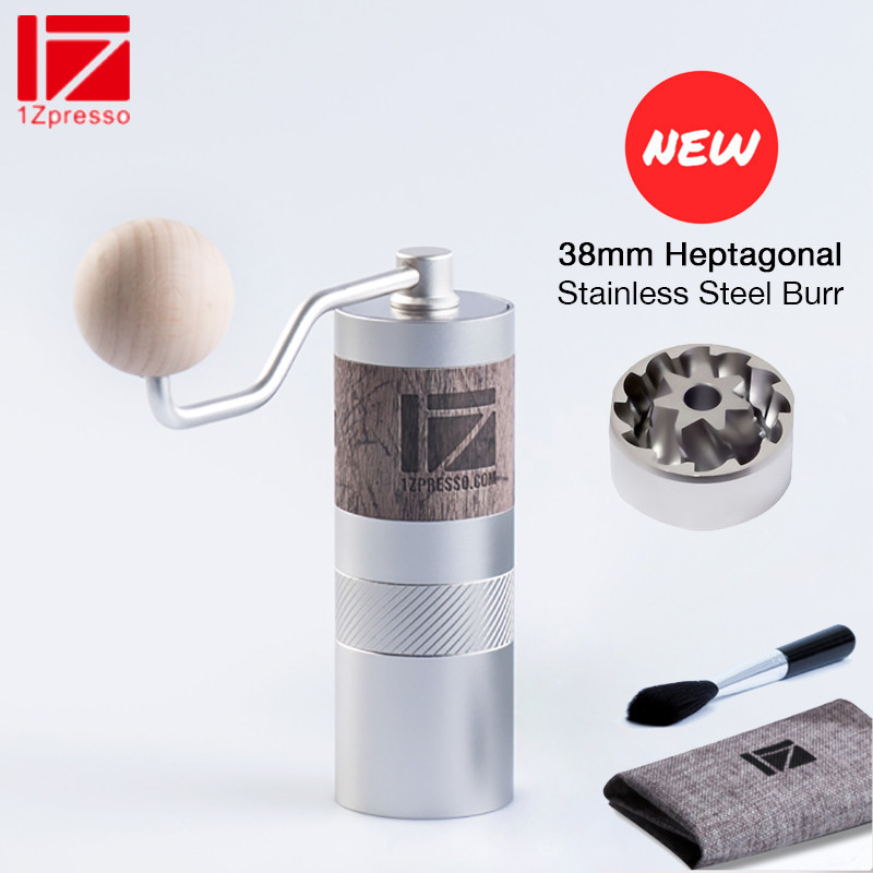 1ZPRESSO Q2 Manual Coffee Grinder Portable 38mm Heptagonal Stainless Steel Burr Coffee Mill Step