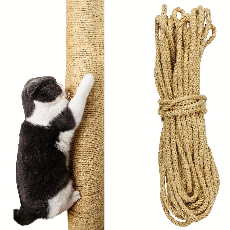 [10m Natural Jute Rope Scratcher] 10m Natural Jute Rope, Cat Scratcher ...