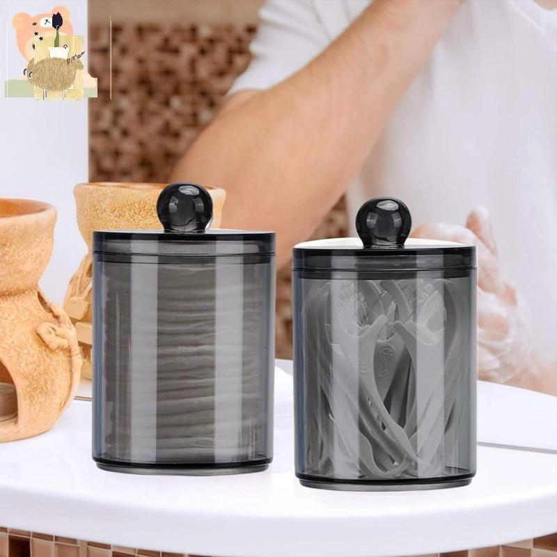 6 Contenitori Portatili In Metallo Per Cotton Fioc - Scatoline Con Coperchio Scorrevole, Per Viaggio, Trucco E Organizzazione