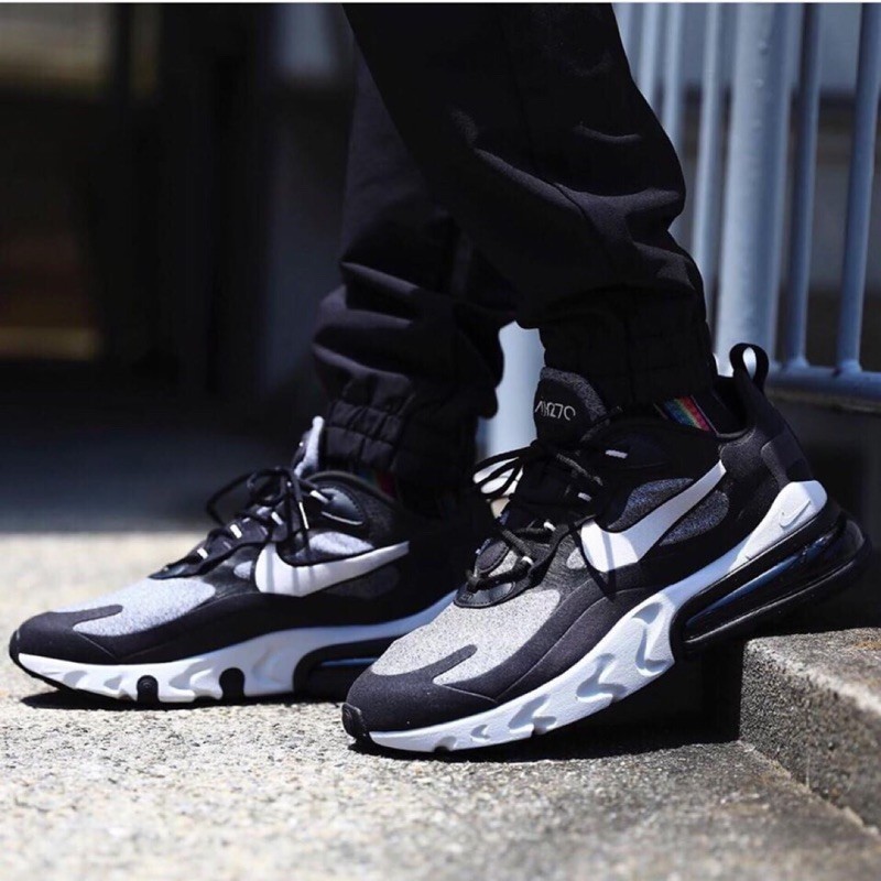 High Quality Nike Air Max 270 React Black Jogging Shoes AT6174-001 ...