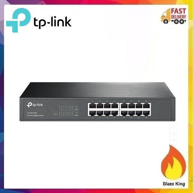TP-Link TL-SG1016D 16/24 Port Gigabit Desktop Rackmount Switch | Shopee ...