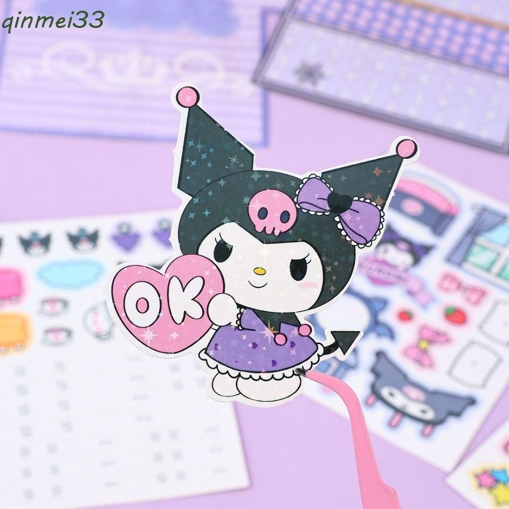 QINMEI KT Quiet Book Toys, Anime Activity Books Handmade DIY Kuromi ...