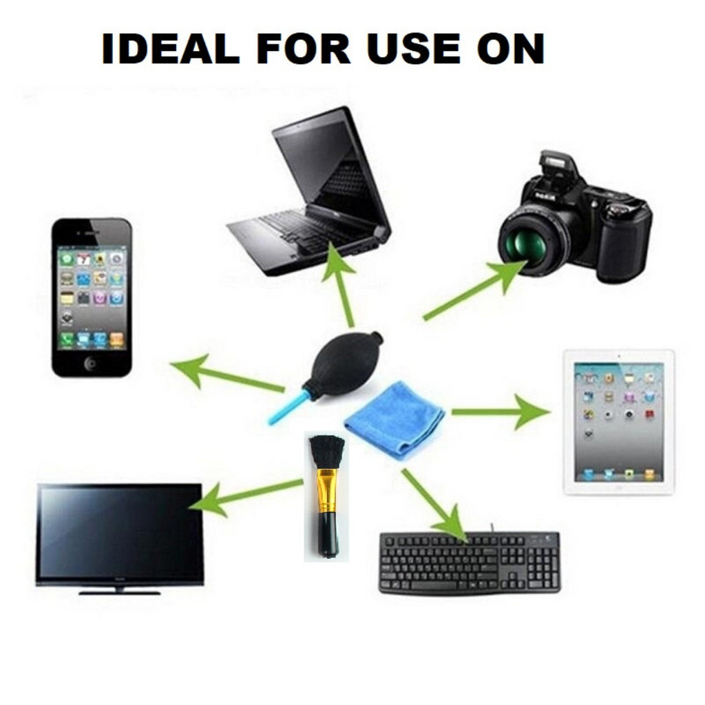 FH-HB014 6 In 1 Cleaning Kit Set With Dust-Blower For PC Laptop Phone ...