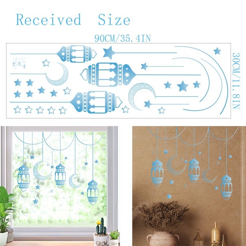 Raya 2025 Wallpaper Sticker for Wall Eid Mubarak Ramadan Decorations ...