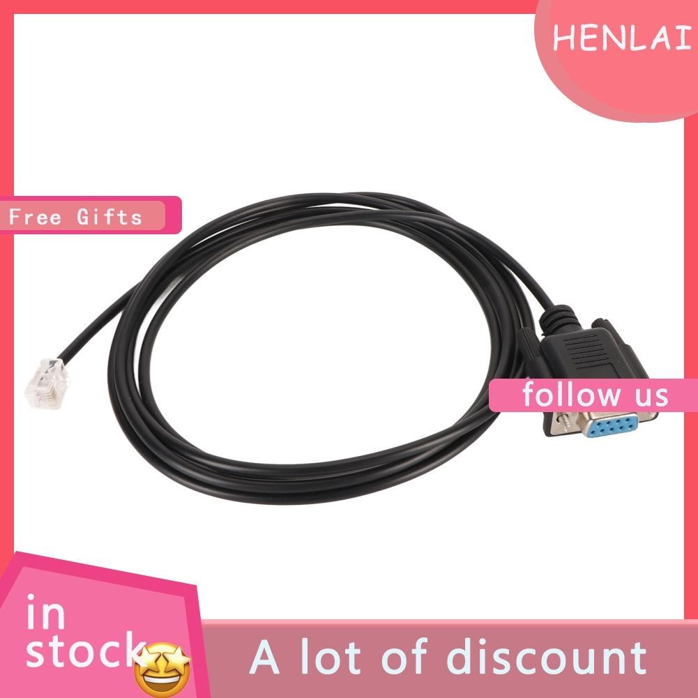 Henlai DB9 To RJ11 Adapter Cable PVC Wires Stable Signal Transmission ...