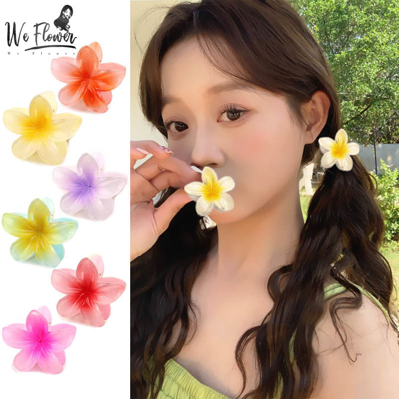 We Flower Korean Sweet Mini Flower Hair Claw Clips for Women Girls ...