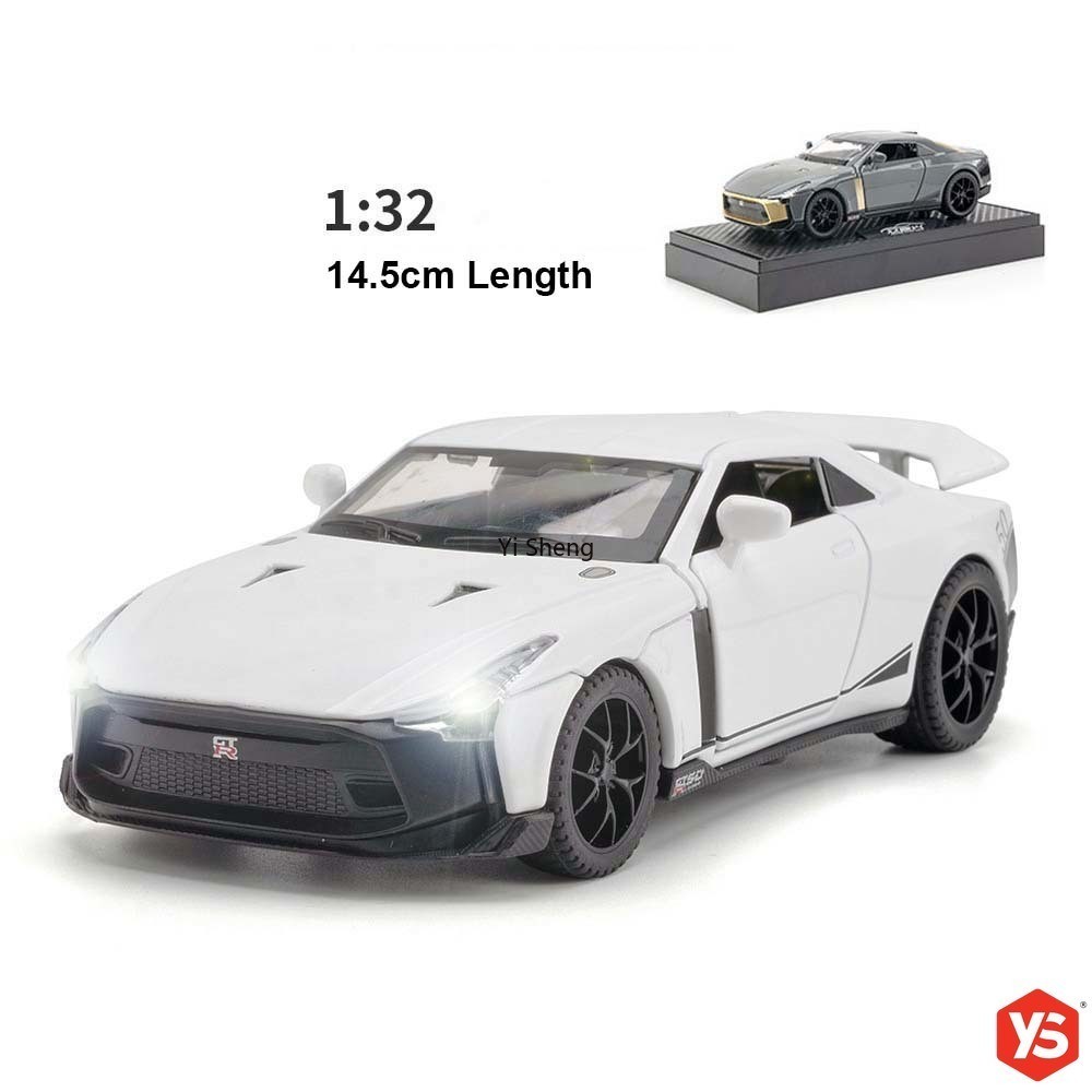 1:32 Scale Nissan GTR R50 Metal Alloy Toys Car Model Diecast Vehicle ...