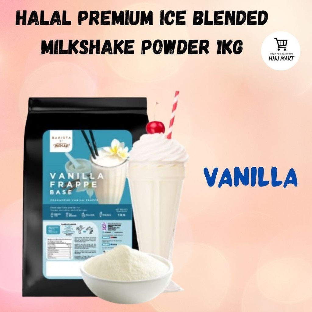 Halal Premium Ice Blended Milkshake Powder 1kg Belgian Chocolate ...