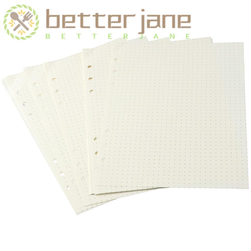 BETTER-JANE 100 Sheets Paper Refills, A5 6 Hole Binder Planner