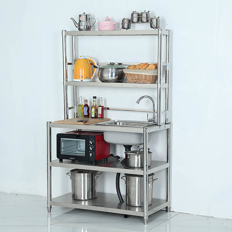 Kitchen stainless steel sink rack rental house kitchen stove washing ...