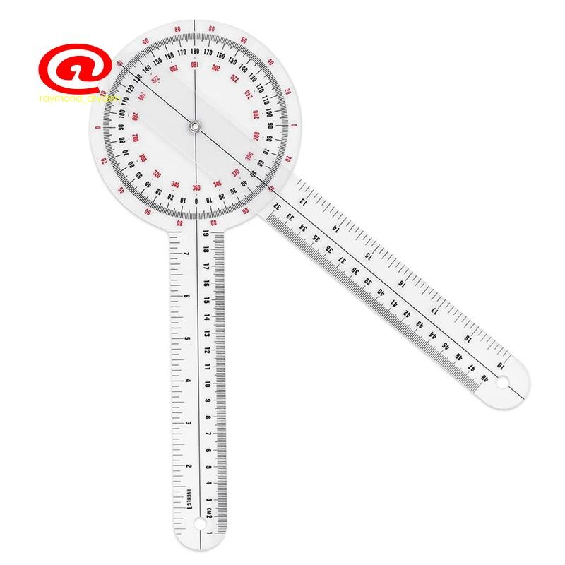 12 Inch Goniometer Transparent Orthopedic Angle Ruler Goniometer for ...