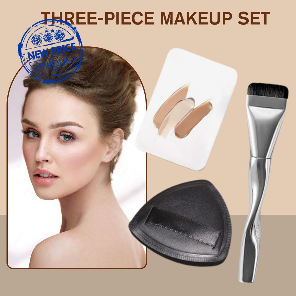 STAR 3 In 1 Makeup Tool Set Foundation Light No Trace Concealer Sponge ...