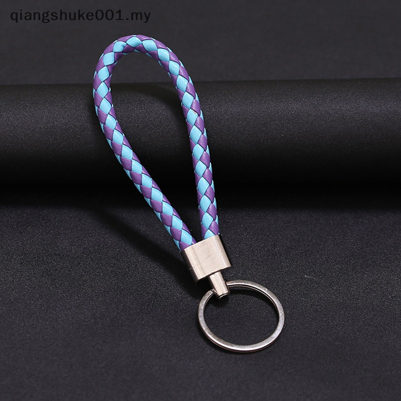 { MY Fashion } Handmade Leather Rope Keychain Car Key Chain Bag Pendant ...